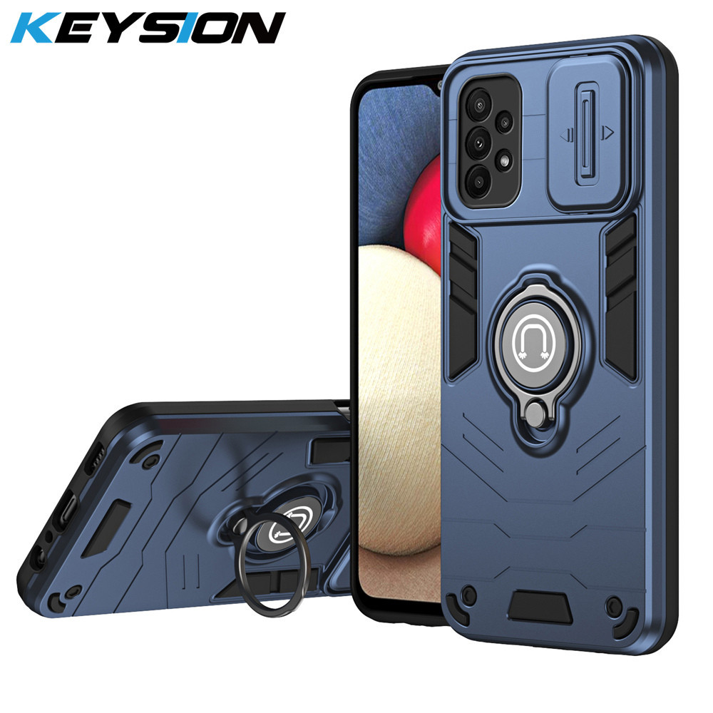 SAMSUNG Keysionกันกระแทกสําหรับsamsung A33 5G A23 A13 4Gสไลด์กล้องป้องกันแหวนสําหรับGalaxy A32 A22 M32