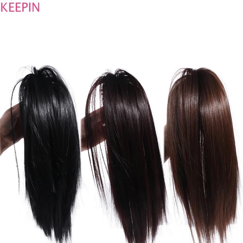 Keepin Claw คลิปหางม้า Soft Fasion ผมคุณภาพสูง Extension ไก่ Nest Head กระเป๋าผมเพิ่มปริมาณผมผู้หญิงสาวสังเคราะห์ครึ่งวิกผมหางม้า