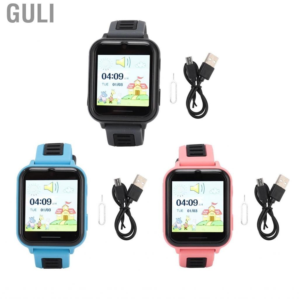 Guli Multipurpose Watch  Smart Kids Alarm Clock Flashlight Music Player Video Camera 14 Games for Home School Use
