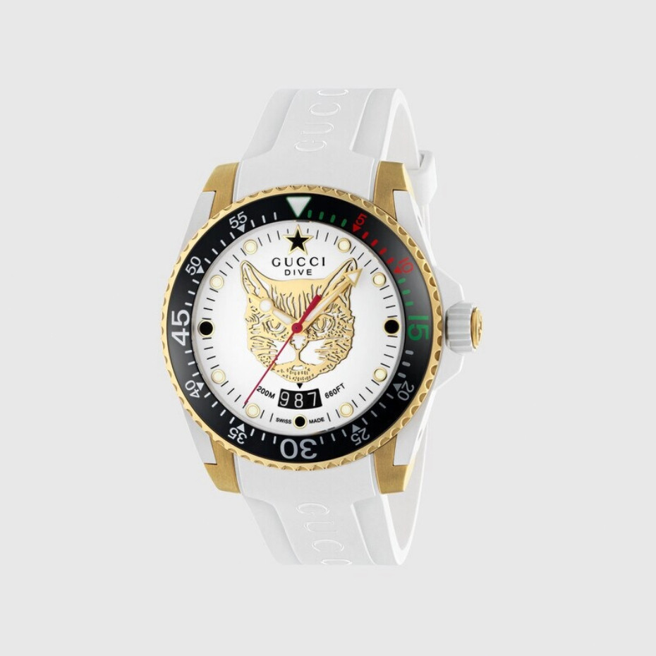 💥ของแท้ 100%💥กุชชี่Gucci Gucci Dive watch, 40 mm ผู้ชาย/แฟชั่น/ความสง่างาม/หรูหรา/All-Match