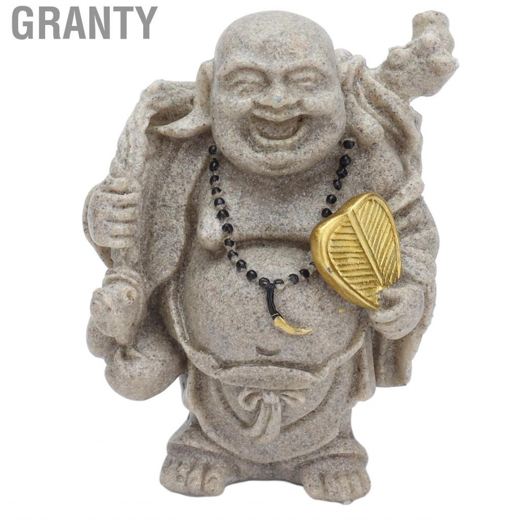 Granty Buddha Statue Resin Maitreya Laughing Figurine For Home Office Decor MF