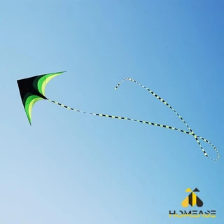 HA ว่าวสามเหลี่ยม ว่าวสายรุ้ง สีสดใส มีหางว่าวยาว รวมประมาณ 1.9 m เรียว Colored kite