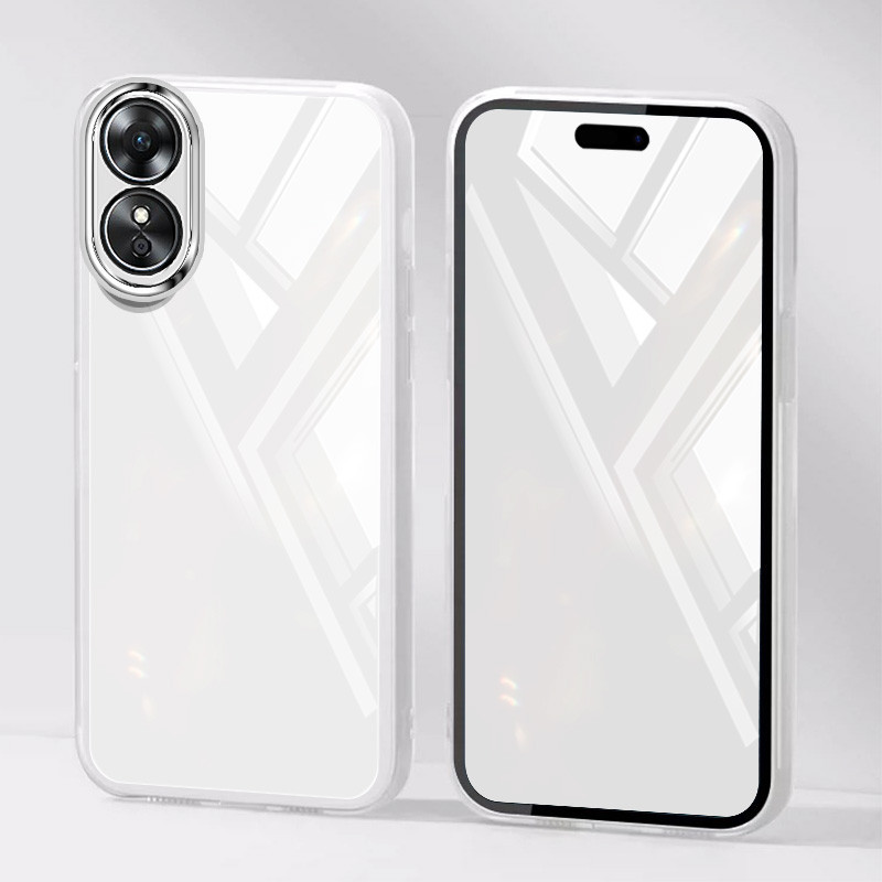 Ybd Ultra Thin สีโปร่งใสเคสโทรศัพท์สําหรับ OPPO A3X A79 A59 A18 A38 A58 A17 A17K A78 A98 F23 A1 Pro Reno 8T A60 4G 5Gแฟชั่นซิลิโคนใส Girly - รูปที่ 5