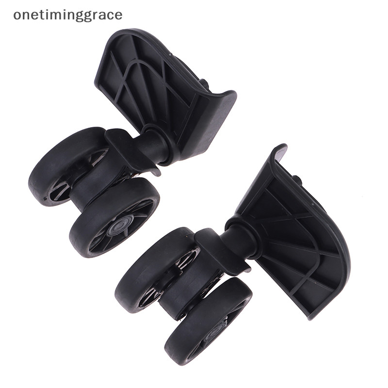 Onetiminggrace 2 ชิ้นกระเป๋าเดินทางล้อกระเป๋าเดินทางชุดซ่อมสวมใส่ 360 หมุนเปลี่ยนที่ถอดออกได้ OMA