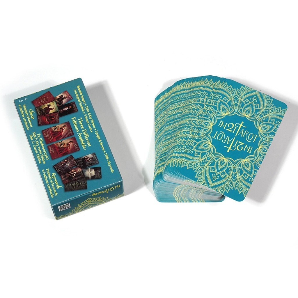Tarot Deck IN2IT Tarot Deck Fortune Telling การ์ดเกมเล่น Fate Divination เวอร์ชันภาษาอังกฤษมาตรฐาน Tarot Decks verasath