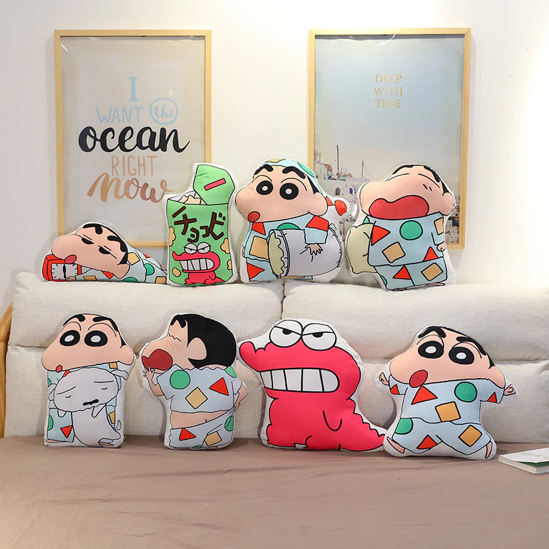 หมอนตุ๊กตา 45 ซม. Crayon Shin-chan หมอนตุ๊กตานุ่ม รูปการ์ตูนชินจัง ตุ๊กตาน่ารักเหมาะกับของขวัญวันเกิด วันวาเลนไทน์