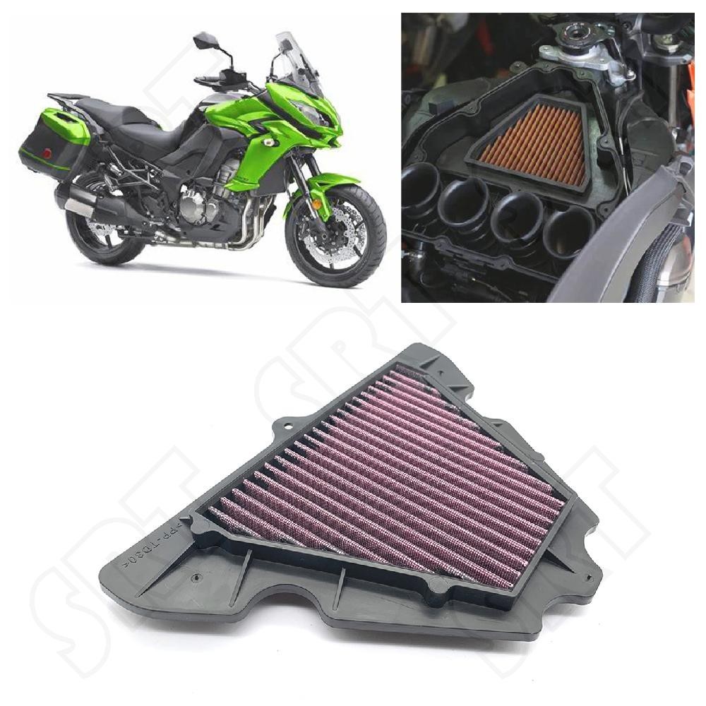 สําหรับ Kawasaki Versys 1000 KLZ VERSYS1000 KLZ1000 LT 2012-2022 รถจักรยานยนต์ AirFilter ทําความสะอา