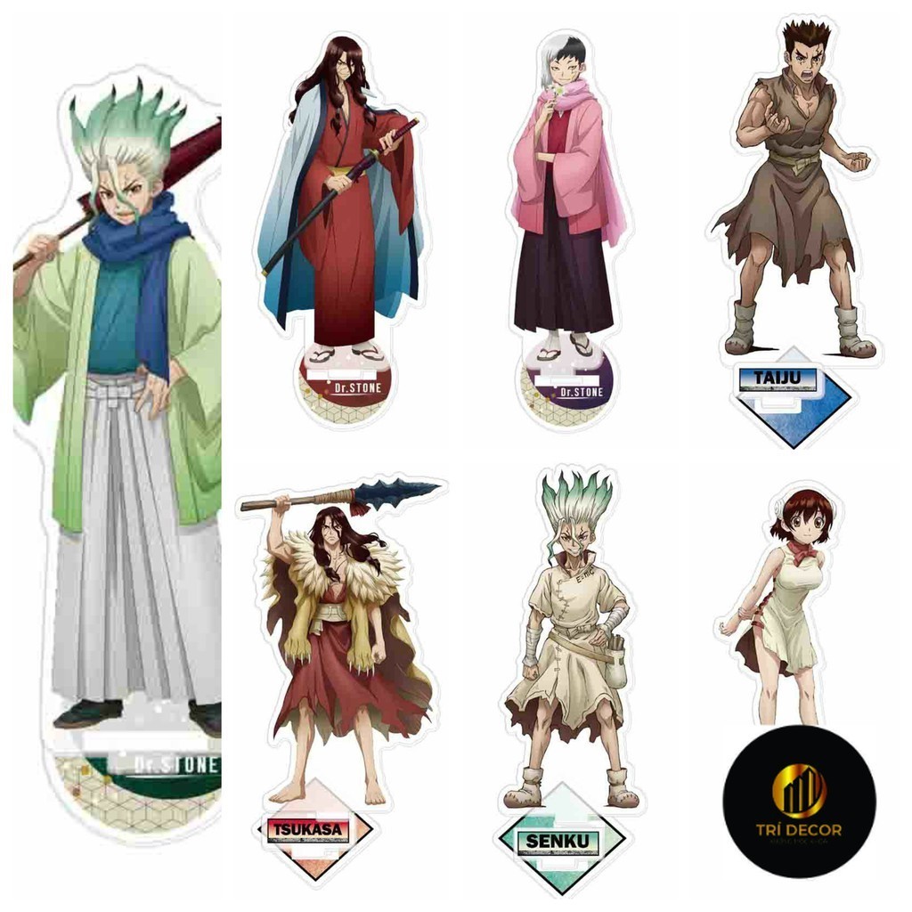 Standee Dr.Stone Doctor รูปปั้นหินอะคริลิค standee อะนิเมะ micha chibi ตกแต่งแสดงรุ่น