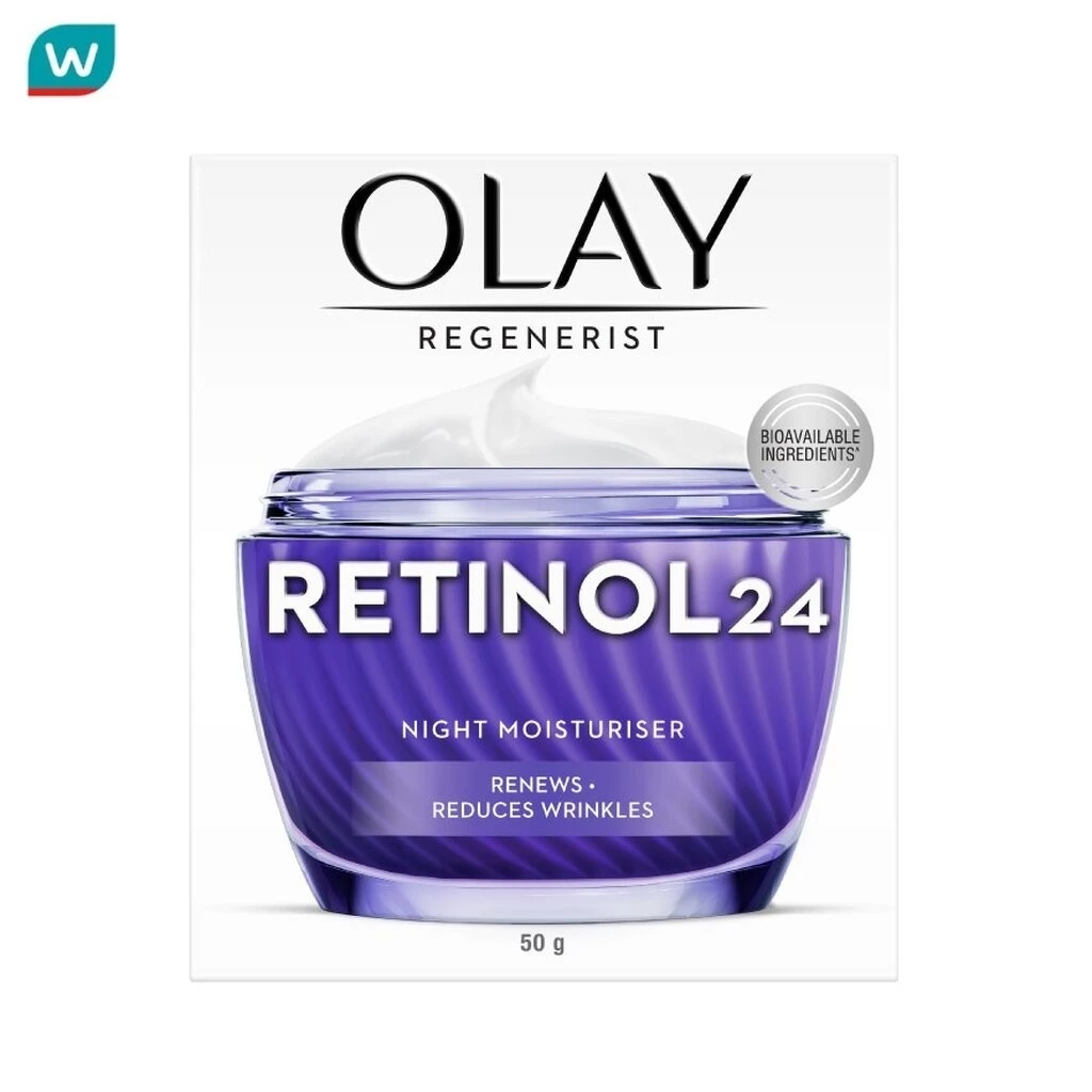 Olay โอเลย์ รีเจนเนอรีส เรตินอล24 ไนท์ มอยส์เจอร์ไรเซอร์ 50 กรัม