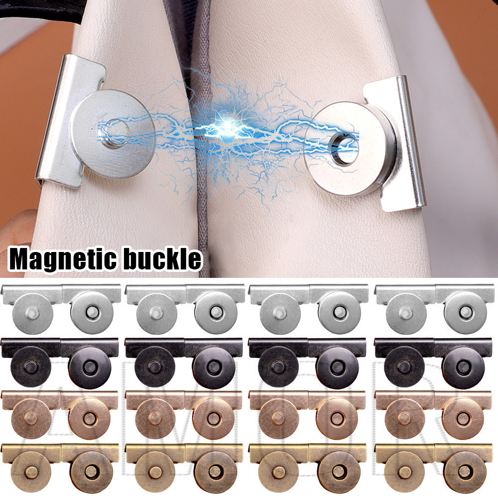 Metal Magnetic Snaps Claspsps - DIY Fastener Craft - ไม่มีเย็บผ้า, ทําด้วยมือ, อเนกประสงค์ - เสื้อผ้า, กระเป๋าถือหัวเข็มขัดอุปกรณ์เสริม - ปุ่ม Snap Plum Blossom