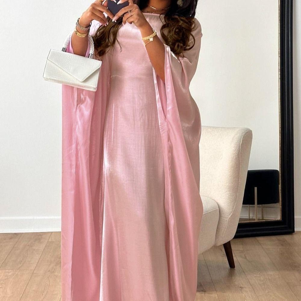 Nongyodye มุสลิม Maxi, Batwing Luxury Marocain Robe, เงา Abaya ดูไบ Ramadan Eid Kaftan ชุด Kebaya สําหรับผู้หญิง