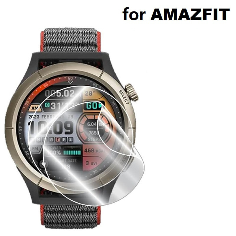 AmazfitCheetah CheetahPro ZeppECircle ZeppESquare 100D HD Clear Soft Hydrogel Film สําหรับ Amazfit C