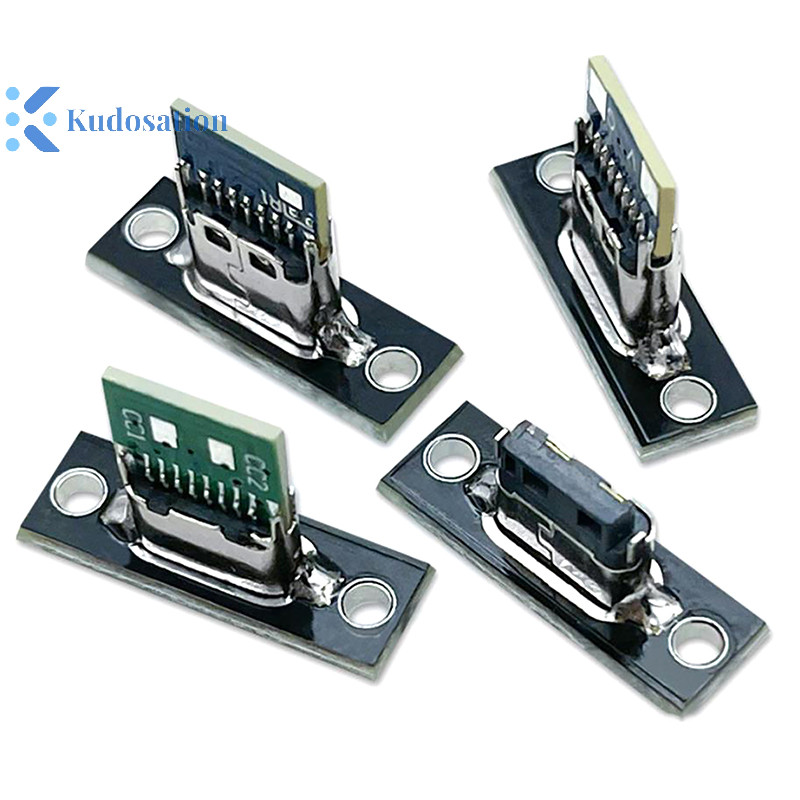 คุโดส 1 ชิ้น Type-C หญิงเชื่อมต่อแจ็คพอร์ตชาร์จ USB 3.1 ประเภท C ซ็อกเก็ตพร้อมแผ่นยึด Nice