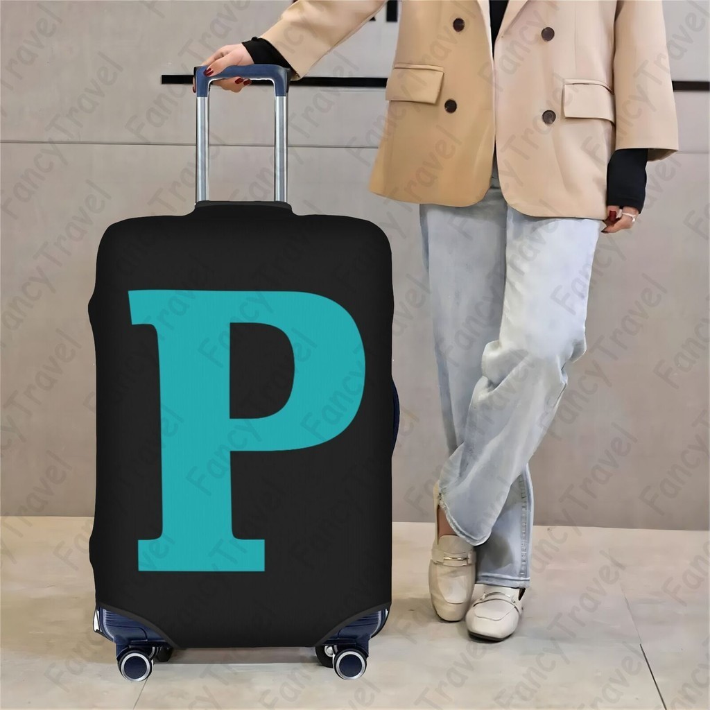 Fancytravel Letter P ผ้าคลุมกระเป๋าเดินทาง กระเป๋าเดินทาง ผ้ายึดได้เยอะ กันฝุ่น กันรอย สวมใส่ได้ ข้น 18/20/22/24/26/28/32นิ้ว