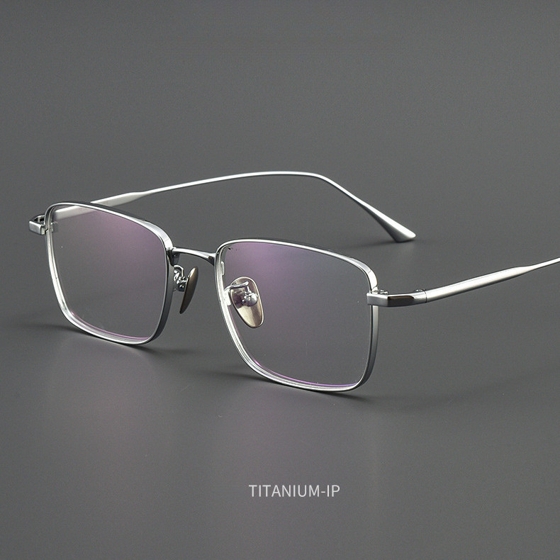 Ultra Light Retro กรอบแว ่ นตาไทเทเนียมแว ่ นตาผู ้ ชายผู ้ หญิงสแควร ์ กรอบแว ่ นตา 1908-LEX