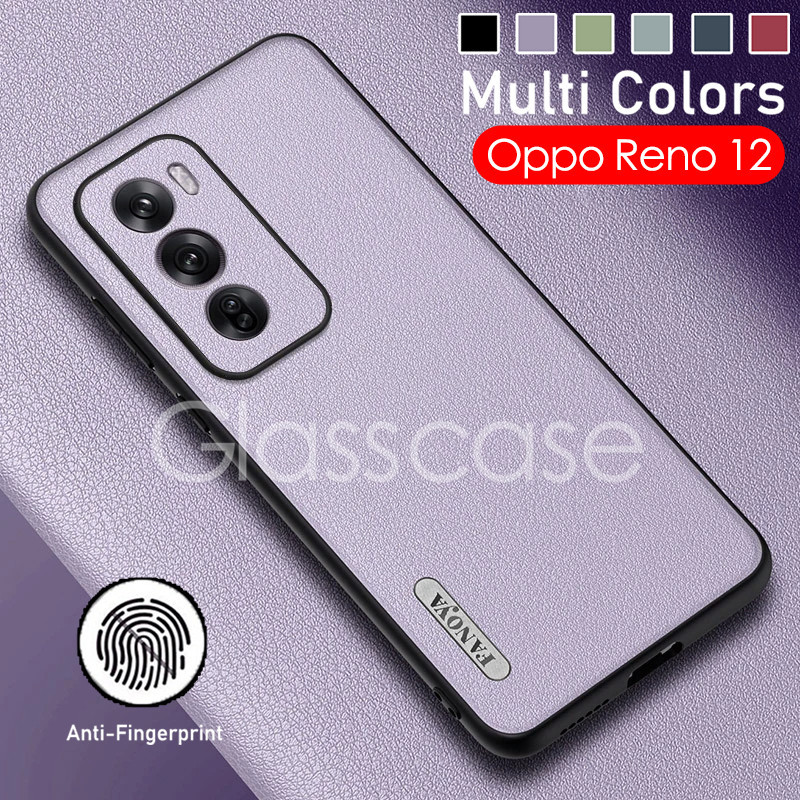 Oppo Reno 12ปลอกสําหรับOppo Reno 12 F pro 12pro 12F Reno12 Reno12pro 5Gกรณีนุ่มหรูหราหนังโทรศัพท์กรณีแฟชั่นคู่TPUป้องกันปลอกกันกระแทกกลับกรณีปก