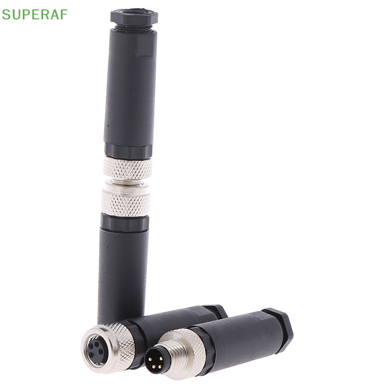 Superaf 1 PC M8 Sensor Connector 3/4 Pin ปลั๊กมุมตรงชาย/หญิงร้อน