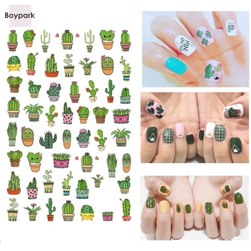 【BY】สติกเกอร์ติดเล็บ ลายการ์ตูน กันน้ํา สําหรับตกแต่งเล็บ DIY-BY