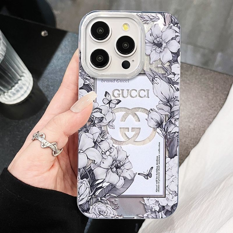 เคสไอโฟน16 15 14 13 12 11 Pro Max Case Case หรูหรา กันกระแทก ดอกไม้ ซิลิโคน Compatible เคส iPhone 16PM,16Plus,X/XS, XR,7+,8Plus