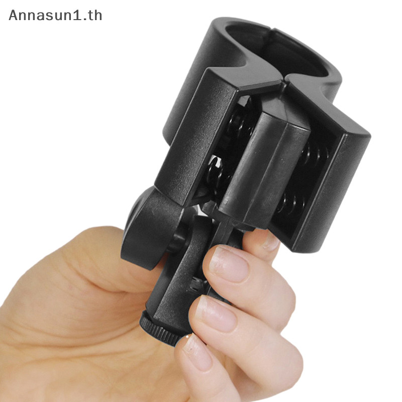 Annasun 1 PC Universal ไมโครโฟนขนาดใหญ่ Handhold คลิป Clamp Holder 3/8 อะแดปเตอร์สําหรับ 3-6 ซม.ไมโครโฟนไมโครโฟน Mic Clamp Stand Holder TH