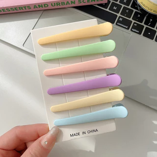 ในไทย-พร้อมส่ง✨กิ๊บหนีบผม รูปปากเป็ด สีแคนดี้ คลิปด้านข้าง หน้าม้า ไม่ทิ้งรอย สไตล์เกาหลี นักเรียนสำหรับผู้หญิง-Move