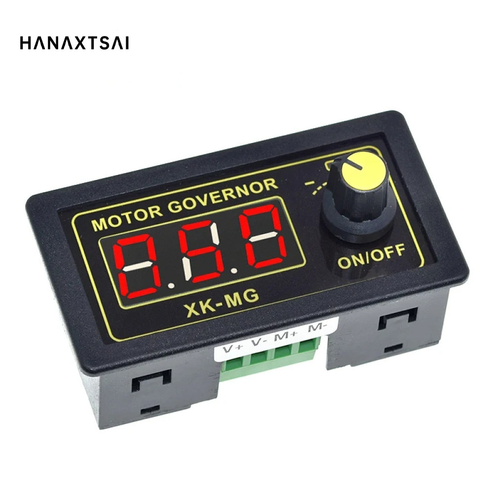 Dc 5-30V 12v 24v 5A DC Motor Controller PWM ปรับความเร็วได้ดิจิตอลจอแสดงผล Encoder Duty Ratio ความถี่ MAX 15A XK-MG (5V124PWM แปรงมอเตอร์ดิจิตอลจอแสดงผล Coding อุปกรณ์ Duty Air Display ความถี่ Shell Switch MG)