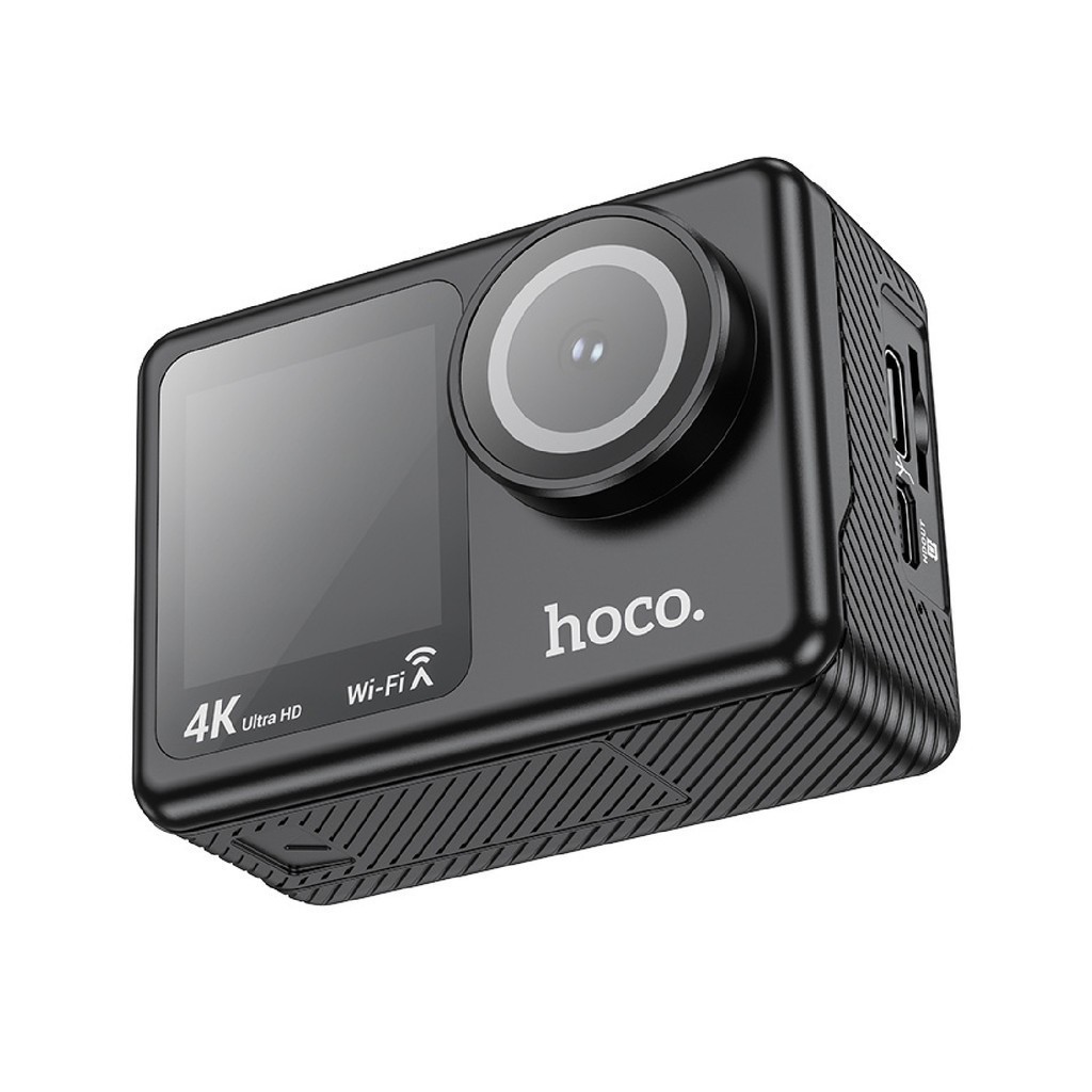 HOCO รุ่น DV101 กล้องแอคชั่น หน้าจอคู่ กล้องกันน้ำลึก 30M เลนส์ไวด์ 150 องศา 4K 2160P / 30fps