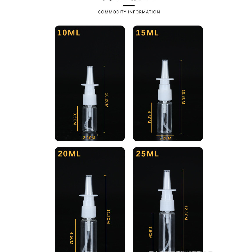 ขวดสเปรย์โดยตรง 10ml30ml50ml80ml ขวดสเปรย์จมูกบรรจุภัณฑ์พลาสติก fine mist moisturizing หม้อสเปรย์ขนาดเล็กในสต็อก