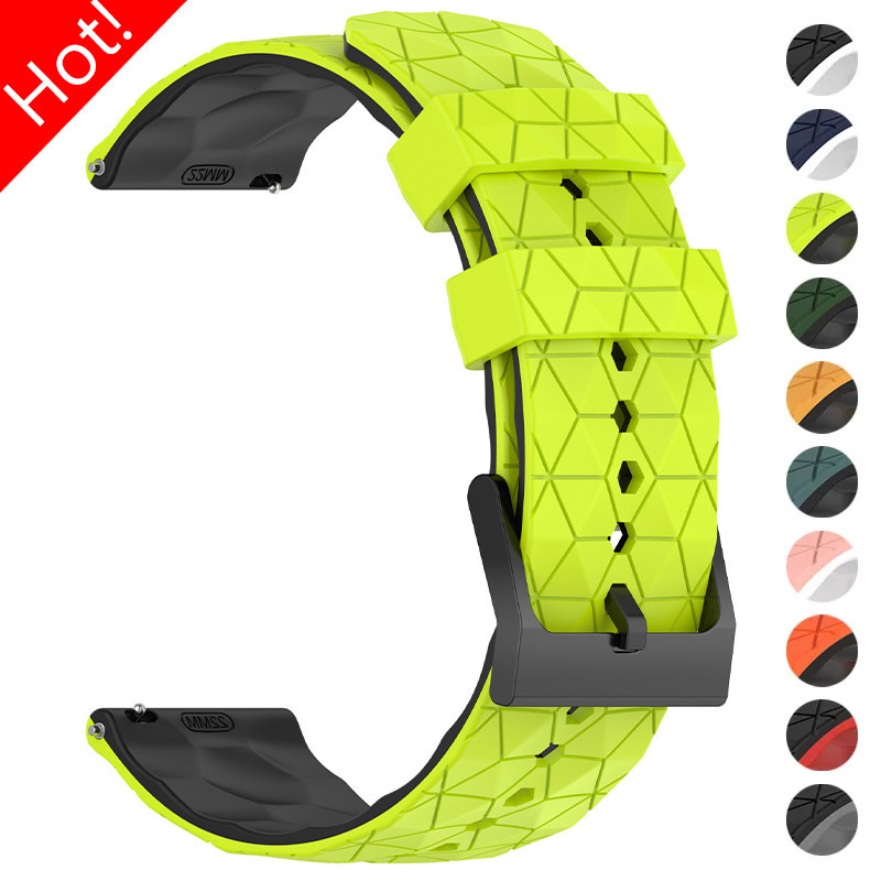 20 มม.22 มม.ซิลิโคนสําหรับ Samsung Galaxy Watch 6 4Classic 6/5/4 44 มม.40 มม.เกียร์ S3 Universal Band สร้อยข้อมือสําหรับ Huawei GT3 4Pro