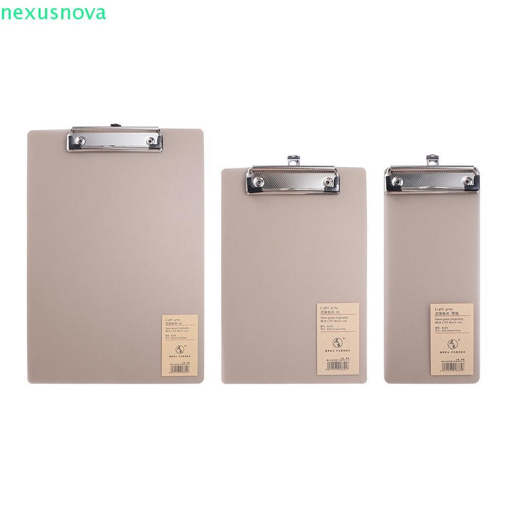 Nexusnova A4 A5 A6 โฟลเดอร์ไฟล์,พร้อมรายละเอียดต่ําคลิปทองเขียนแท็บเล็ตเขียนคลิปบอร์ด,แผ่นเขียน PP แผ่นรองเขียนเอกสารโฟลเดอร์กระดาษจัดวาด