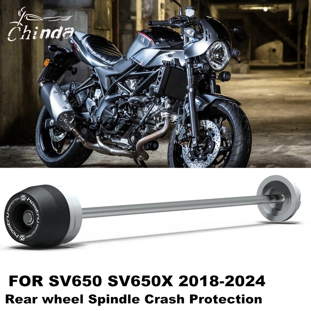 แกนล้อหลังรถจักรยานยนต์ Crash Protection สําหรับ Suzuki SV650 SV650X SV 650 SV 650X 2018-2024