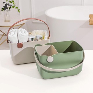 ลิชู มัลติฟังก์ชั่อาบน้ําตะกร้าเก็บเครื่องสําอางมือถือกล่องแ…