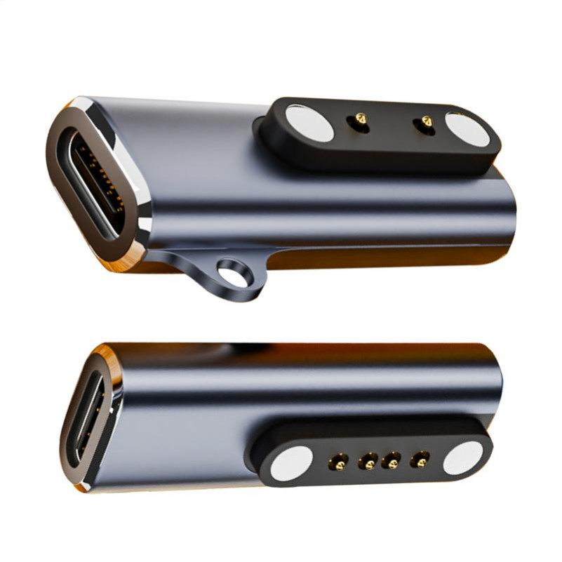 อะแดปเตอร์ชาร์จแม่เหล็ก Type C สมาร์ทวอทช์ชาร์จตัวแปลง 7.62MM 2-pin/4-pin อะแดปเตอร์สําหรับหูฟัง Bone Conduction