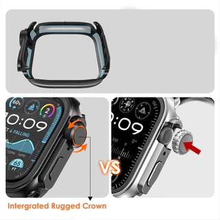 ฝาครอบกระจกนิรภัยสำหรับกรณีนาฬิกา for Apple Watch SE 3 2 iwatch Series 11 10 9 8 7 46 45 44 42 41มม.