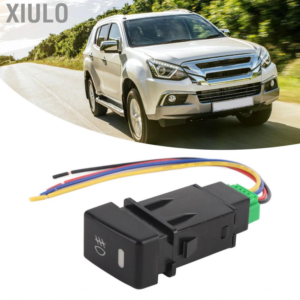 Xiulo สวิตช์ปุ่มกดพร้อมไฟไฟ LED สำหรับ isuzu mu x หมอก 4 ขั้ว 12v การแทนที่