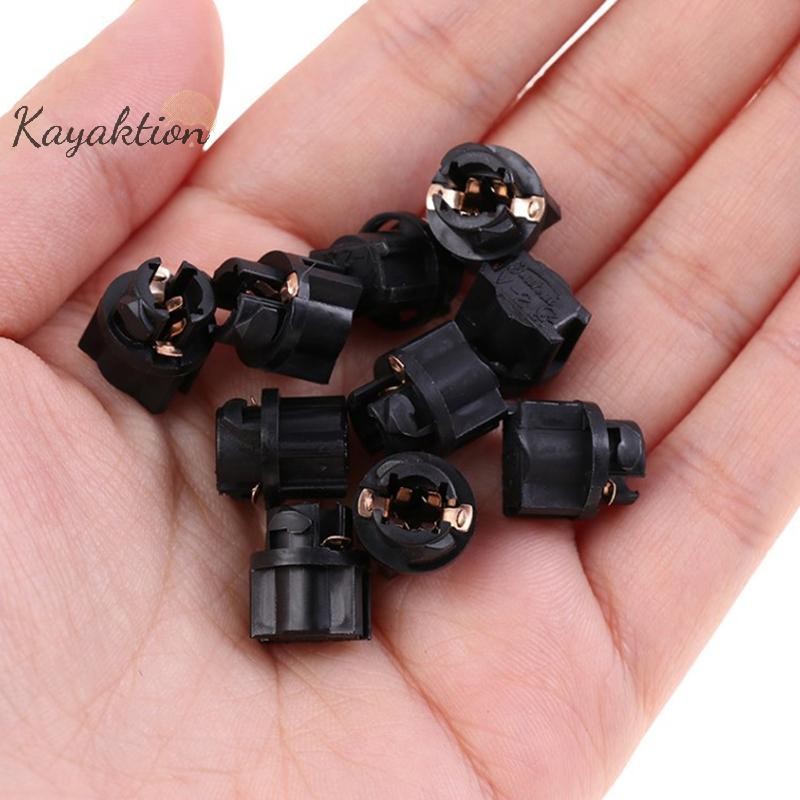 Kayaktion 5 ชิ้นไฟสัญญาณ T5 Led Twist Socket Panel Light Socket Assembly ฐาน T5 ซ็อกเก็ตรถหลอดไฟฐานท