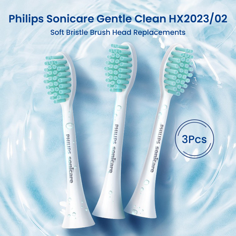 Philips Sonicare HX2023 หัวแปรงทดแทน Gentle Clean Type 3 ชิ้น/แพ็ค