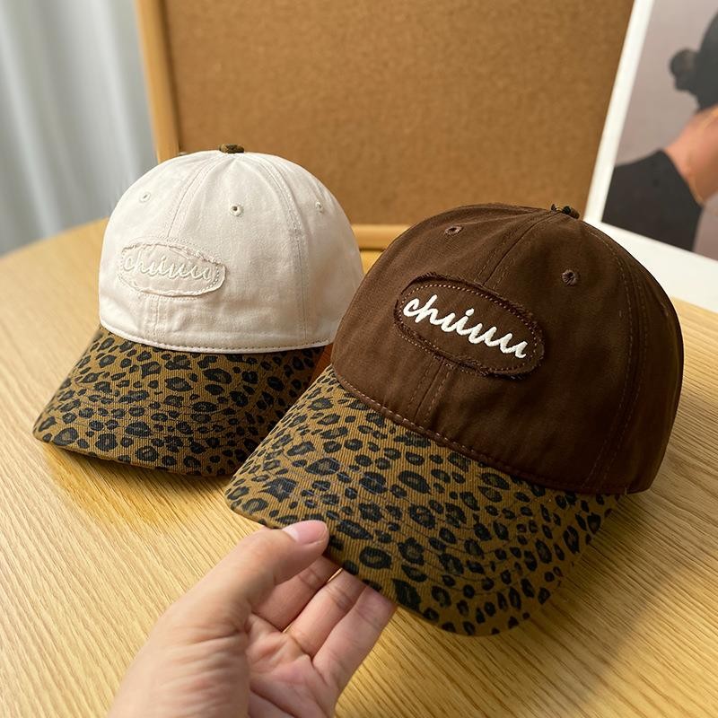 พร้อมส่ง🔥 หมวกแก็ป หมวกเบสบอลพิมพ์เสือดาว หมวกแฟชั่น หมวกบล็อคสี อเมริกันเจ๋ง