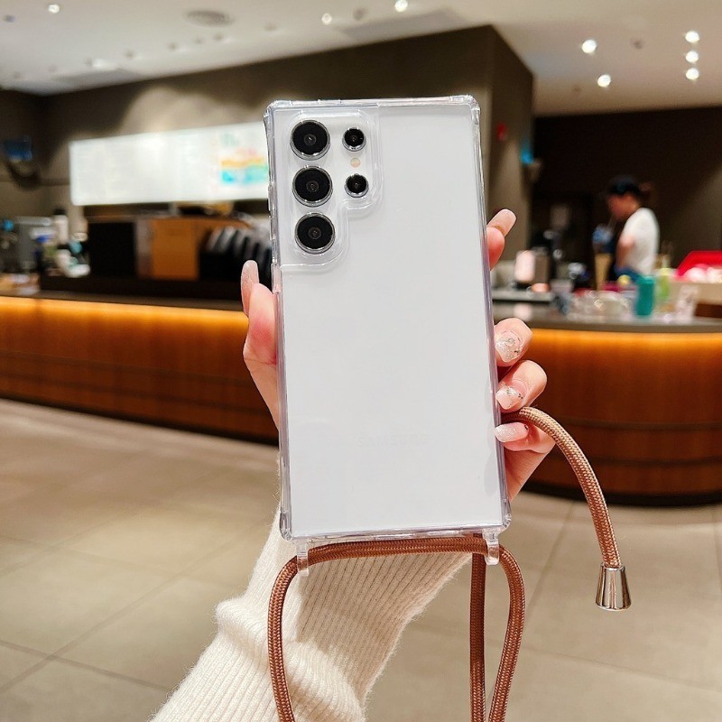 SAMSUNG สีสําหรับsamsung Galaxy S25 Plus S23 Ultra S24 S22 S21 Plusโปร่งใสCaeสําหรับS21FE S20FE A52/