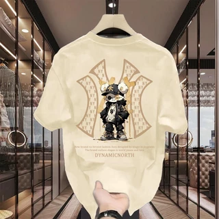 UT shop เสื้อยืดOversize "DYN AMIC NY" t shirt cotton100% เสื้อยืดโอเวอร์ไซส์ คอกลม แฟชั่น เสื้อผ้าสไตล์เกาหลี3XL