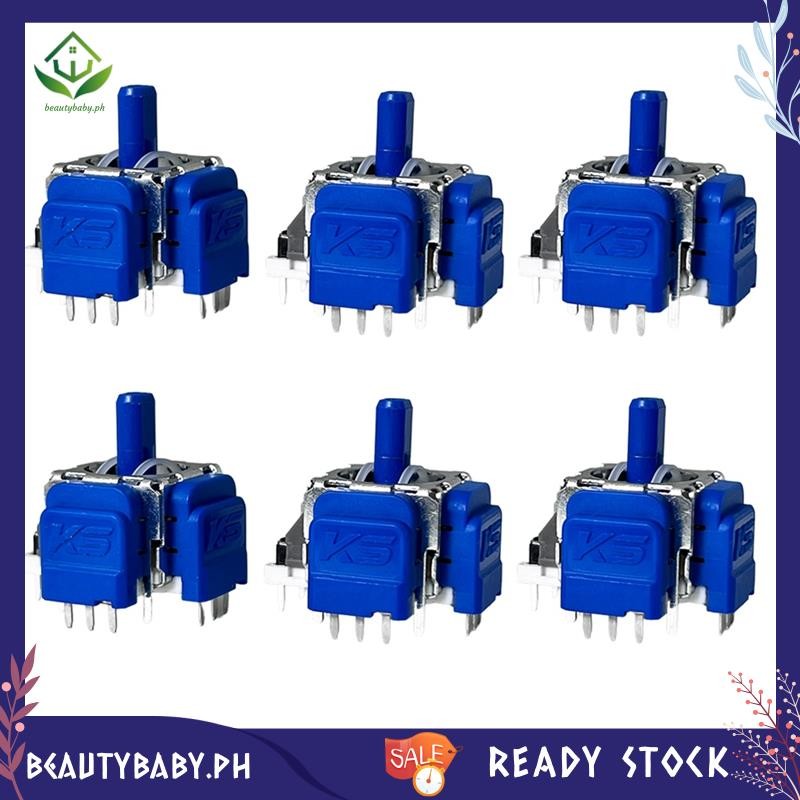 [beautybaby.ph] 6PCS TMR จอยสติ๊กแม่เหล็กไฟฟ้าสําหรับ Switch Pro Gamepad อัพเกรด TMR จอยสติ๊ก 3D Ana