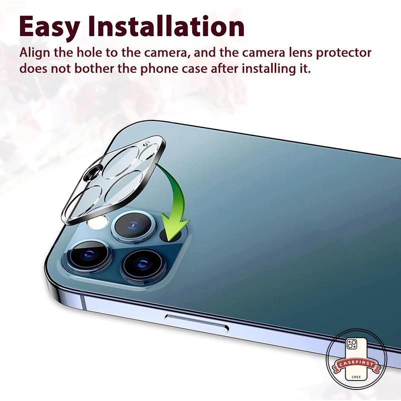 ตัวป้องกันเลนส์ 9H กระจกเทมเปอร์วงกลมกล้องปกป้องหน้าจอสำหรับ IPhone 11 16 15 13 12 14 Pro Max 15 14 16 Plus 13 12 Mini - รูปที่ 6