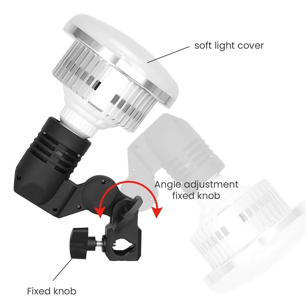 300W LED Bulb Softbox Studio camera light stand Photography Lighting ไฟสตูดิโอ ไฟไลฟ์สด ไฟถ่ายรูป ไฟต่อเนื่อง ไฟled