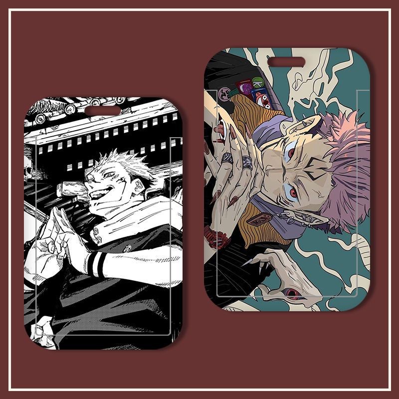 Jujutsu Kaisen Ryōmen Sukuna DIY ชุดการ์ดนักเรียน Campus Card Bus Card Holder Personal ID Card Bank 