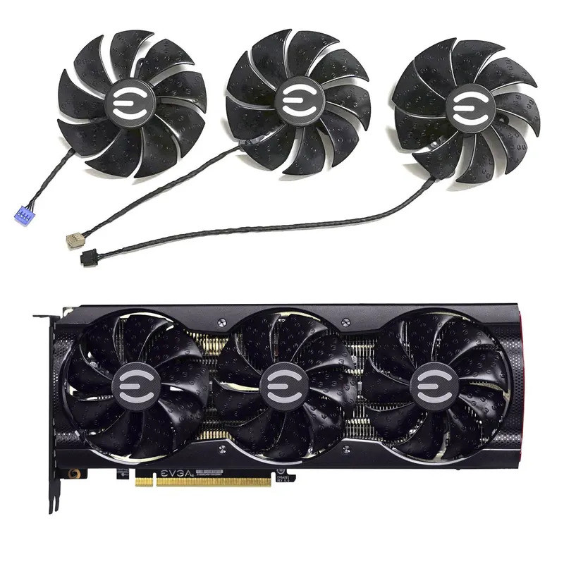 ใหม่ 4PIN PLD09220S12H DC 12V 0.55A 88MM เหมาะสําหรับ EVGA RTX 3090 3080TI 3070 3060TI XC3 Ultra/(สี