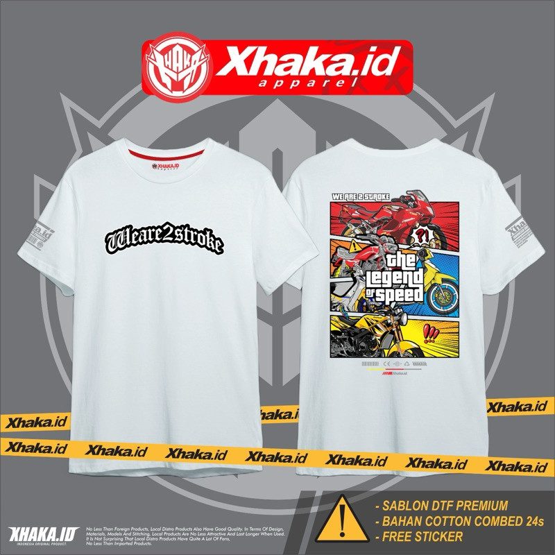 เสื้อยืด WE ARE 2 STROKE ORIGINAL By XHAKA ID Free Sricker