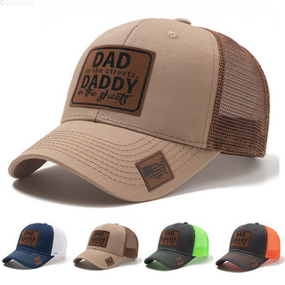 lether patch DAD snapback cap for men vintge DADDY trucker hat net baseball cap for woman dad hat