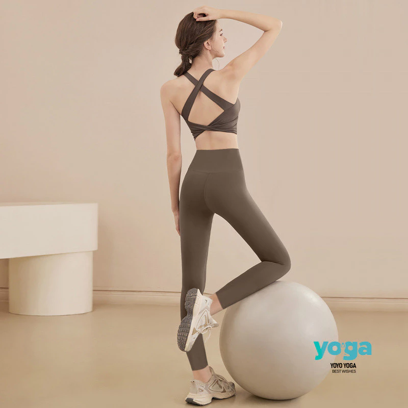 บราสปอร์ตโยคะ YOYO YOGA สายไขว้หลัง เสื้อกล้ามออกกำลังกายผู้หญิง thumbnail 8