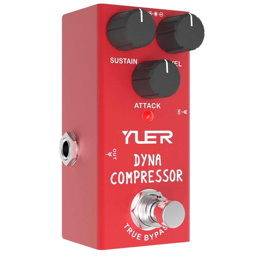 แป้นเหยียบกีตาร์ไฟฟ้า Dyna Compressor Bass High Output Active Pickups การสลับ True Bypass