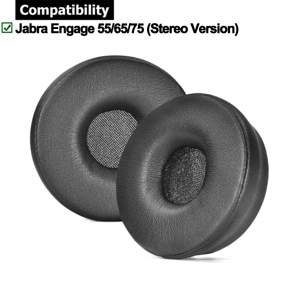 1 คู่แผ่นรองหูฟังสําหรับ Jabra Engage 55/65/75 (รุ่น Stereo) แผ่นรองหูฟังหูฟังเบาะฟองน้ําชุดหูฟัง Earmuffs